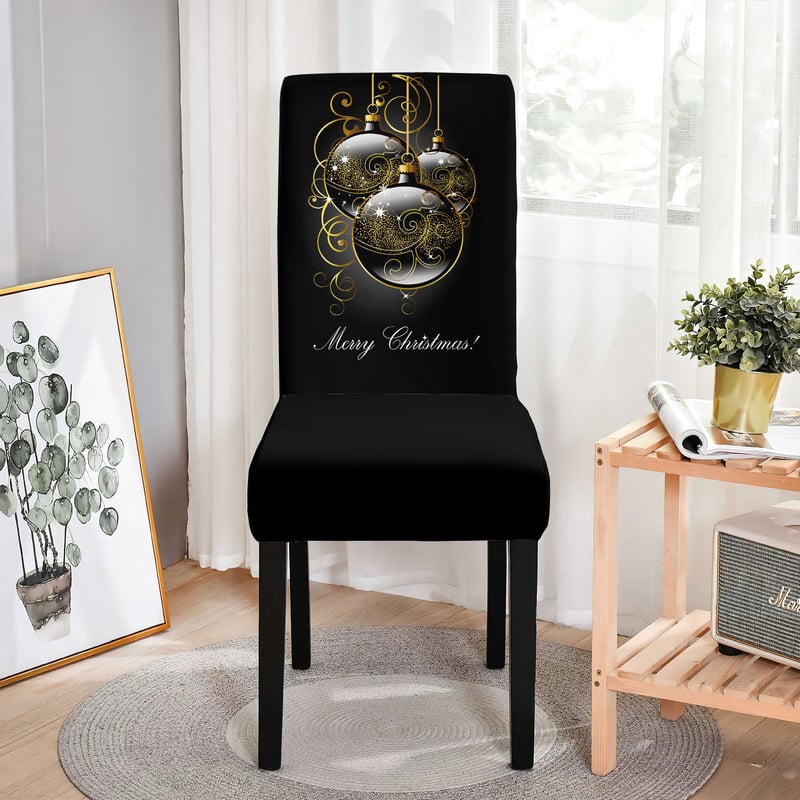 Ziemassvētku krēslu pārvalki ar pārrobežu dizainu un digitālo druku, piemēroti viesnīcām, restorāniem un lietošanai mājās.