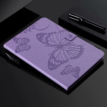 Συμβατό με δερμάτινη θήκη Samsung P610, ανάγλυφη θήκη καρτών T860 με πεταλούδα και θήκη προστασίας από πτώσεις Lenovo M10