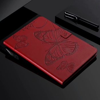 Συμβατό με δερμάτινη θήκη Samsung P610, ανάγλυφη θήκη καρτών T860 με πεταλούδα και θήκη προστασίας από πτώσεις Lenovo M10