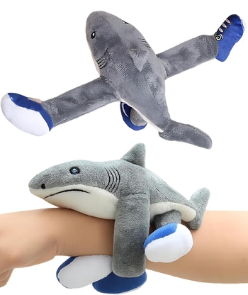 Играчка Тралалеро траляля, Тип гривна, Текстилна, Сива