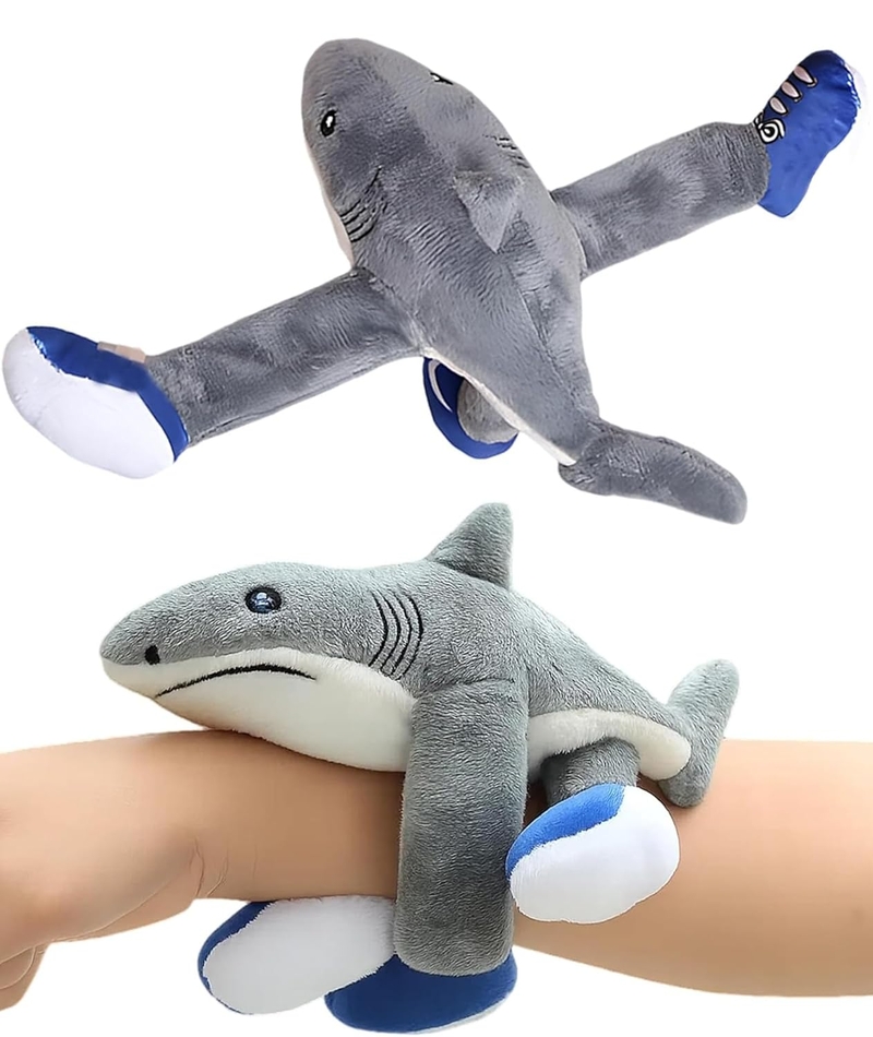 Играчка Тралалеро траляля, Тип гривна, Текстилна, Сива