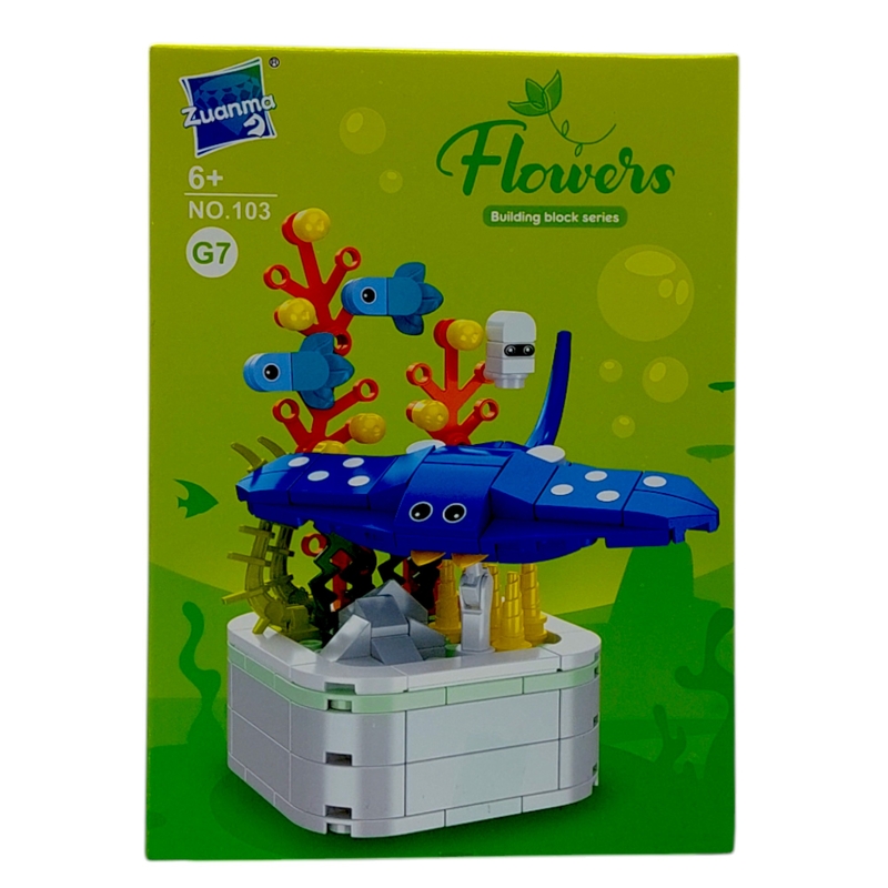 Конструктор Морски свят, Риба скат 103, пластмасов