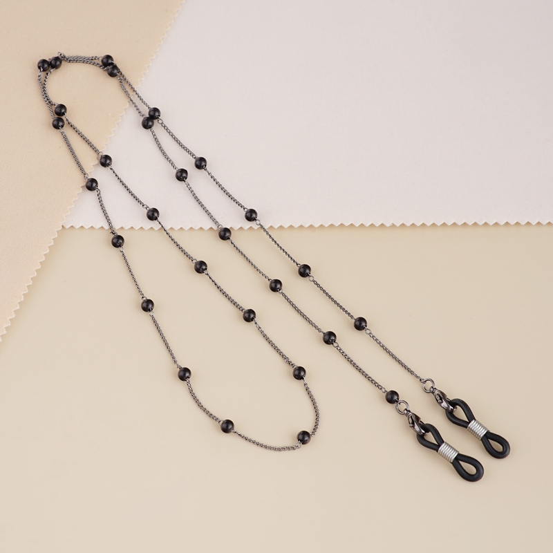 Lanț pentru ochelari, colier, lanț metalic din perle artificiale, șnur pentru ochelari, accesoriu pentru ochelari, lanț pentru ochelari de soare