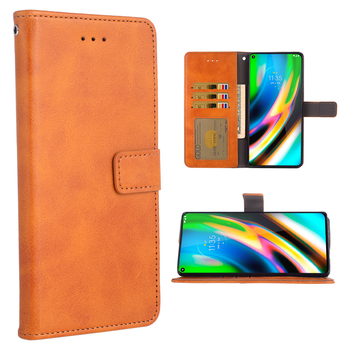 Sobib Moto G9 Plus telefoniümbrisele, vasakule ja paremale kaanele, kaardipesale, rahakotitüüpi, alusele, kaitsvale nahkümbrisele