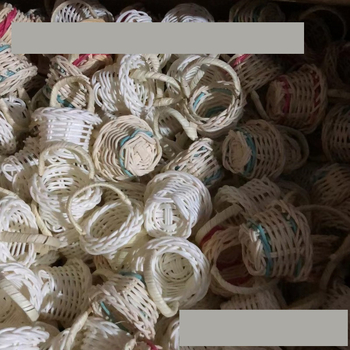 10 tk toidukorvi närimismänguasi papagoidele, miniatuurne käsitöö rotangist mänguasi, linnulõbus mänguasi