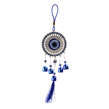 Вятърен звенец Кръг, Метал/пластмаса, с камбани