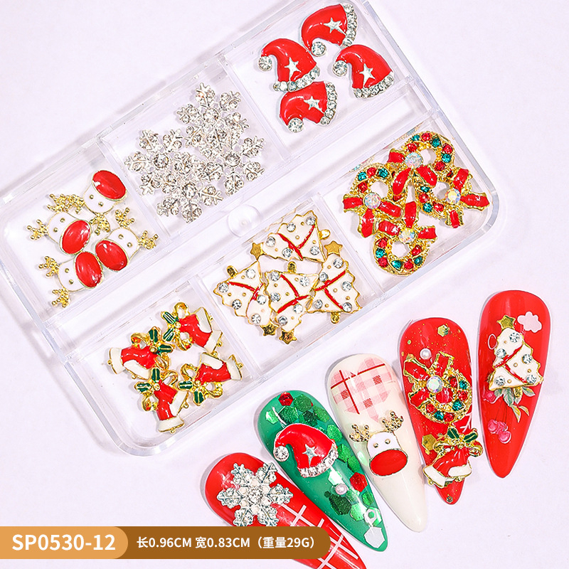 Jauni pārrobežu Ziemassvētku nagu rotājumi, Ziemassvētku eglīšu dāvanas, cimdi, veca vīra formas sniegpārslas, briežu nagu rotājumi vairumtirdzniecībā