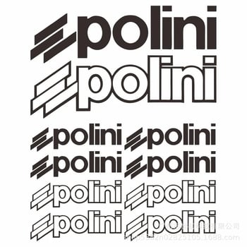 10 radošu Polini automašīnu uzlīmju, motociklu uzlīmju, PVC uzlīmju komplekts, grafiskas, ūdensizturīgas un saules aizsargas.