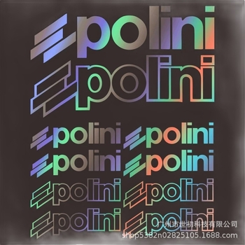 10 radošu Polini automašīnu uzlīmju, motociklu uzlīmju, PVC uzlīmju komplekts, grafiskas, ūdensizturīgas un saules aizsargas.