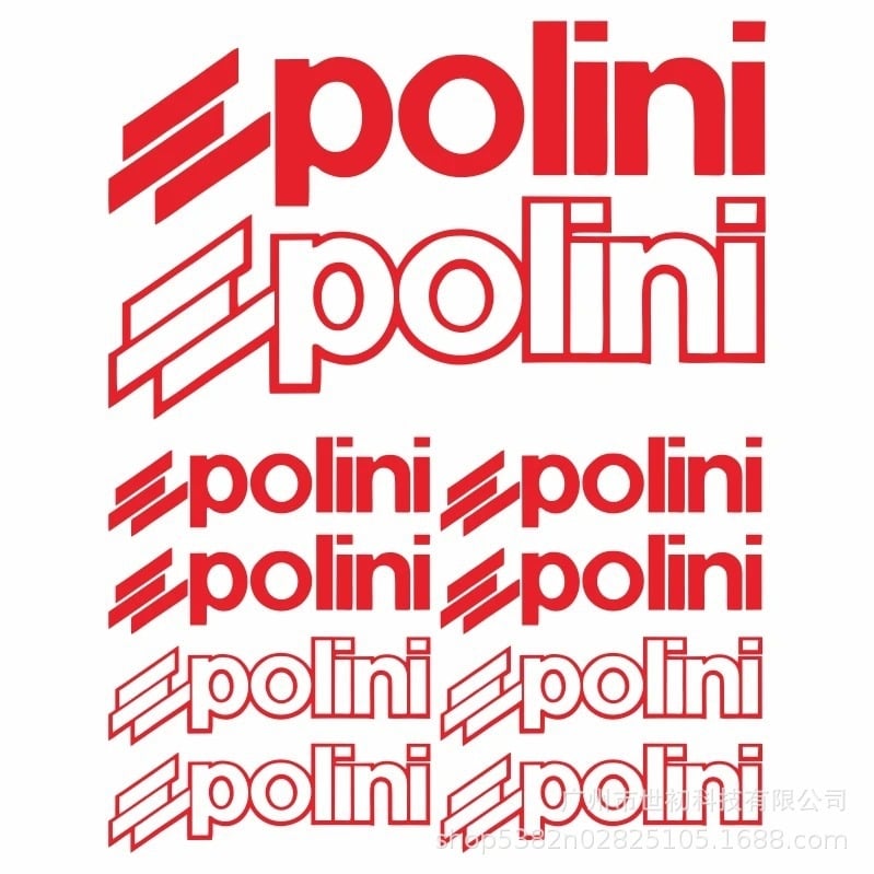 10 radošu Polini automašīnu uzlīmju, motociklu uzlīmju, PVC uzlīmju komplekts, grafiskas, ūdensizturīgas un saules aizsargas.
