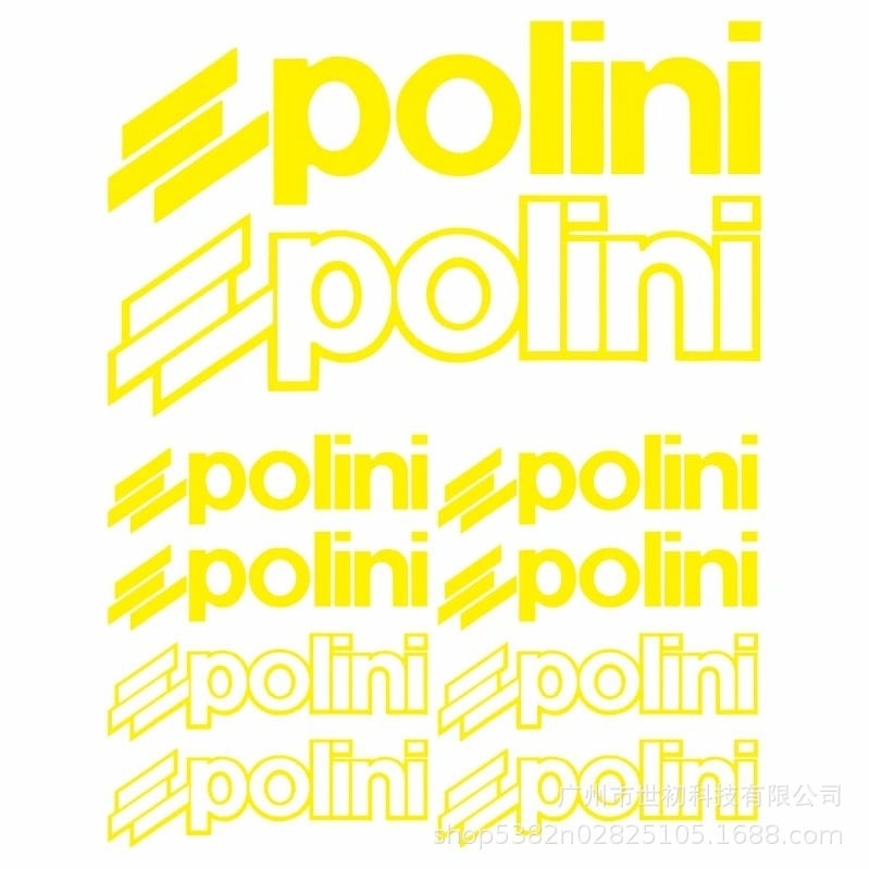 10 radošu Polini automašīnu uzlīmju, motociklu uzlīmju, PVC uzlīmju komplekts, grafiskas, ūdensizturīgas un saules aizsargas.