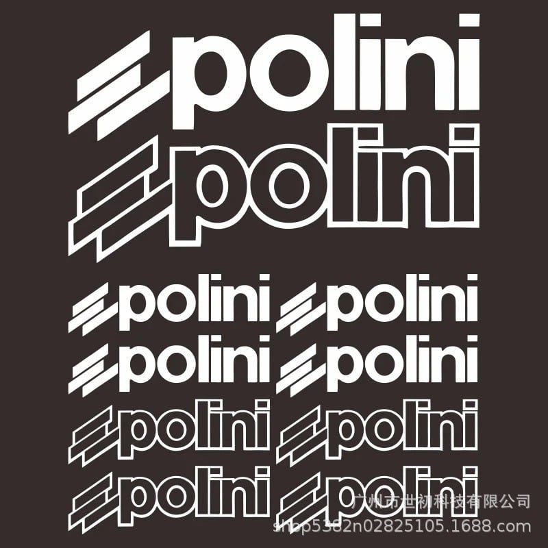 10 radošu Polini automašīnu uzlīmju, motociklu uzlīmju, PVC uzlīmju komplekts, grafiskas, ūdensizturīgas un saules aizsargas.