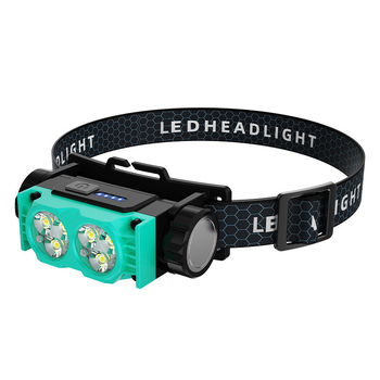 2024 Най-продаваният преносим LED челник, презареждащ се с USB, с дълъг живот на батерията, челник за къмпинг на открито