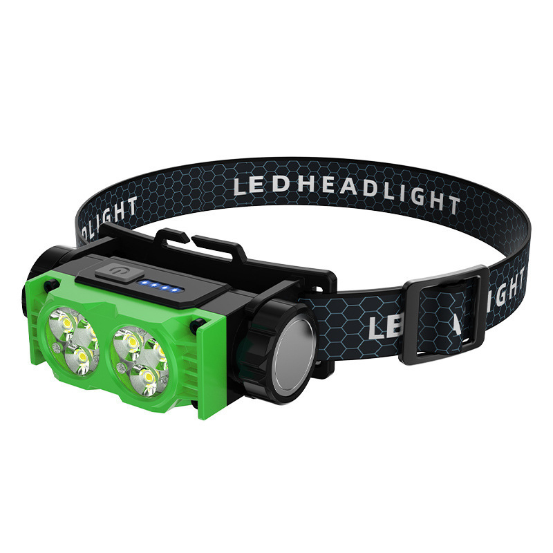 2024 Най-продаваният преносим LED челник, презареждащ се с USB, с дълъг живот на батерията, челник за къмпинг на открито