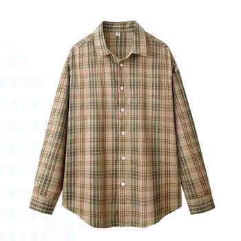 Unisex kevadine uus Dongyu värviblokkidega ruuduline särk, unisex, lihtne ja mitmekülgne, Korea stiilis vabaaja särk