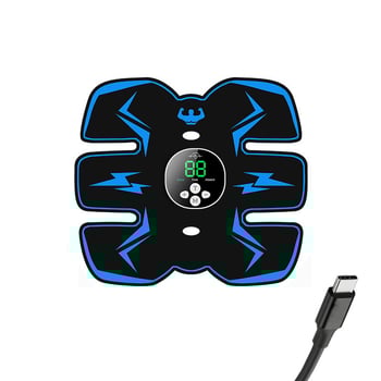 Enimmüüdud EMS kõhumassaažiseade üle piiride, mikroelektriline lihasstimulaator, fitnessmassaaži seadmed, oranž kõhulihaste plaaster