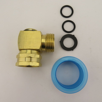 Aiavooliku pöörlev küünarnukiühendus, 90 kraadi, messingist terasest toruliitmik, vooliku paindekaitse