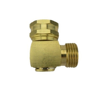 Aiavooliku pöörlev küünarnukiühendus, 90 kraadi, messingist terasest toruliitmik, vooliku paindekaitse