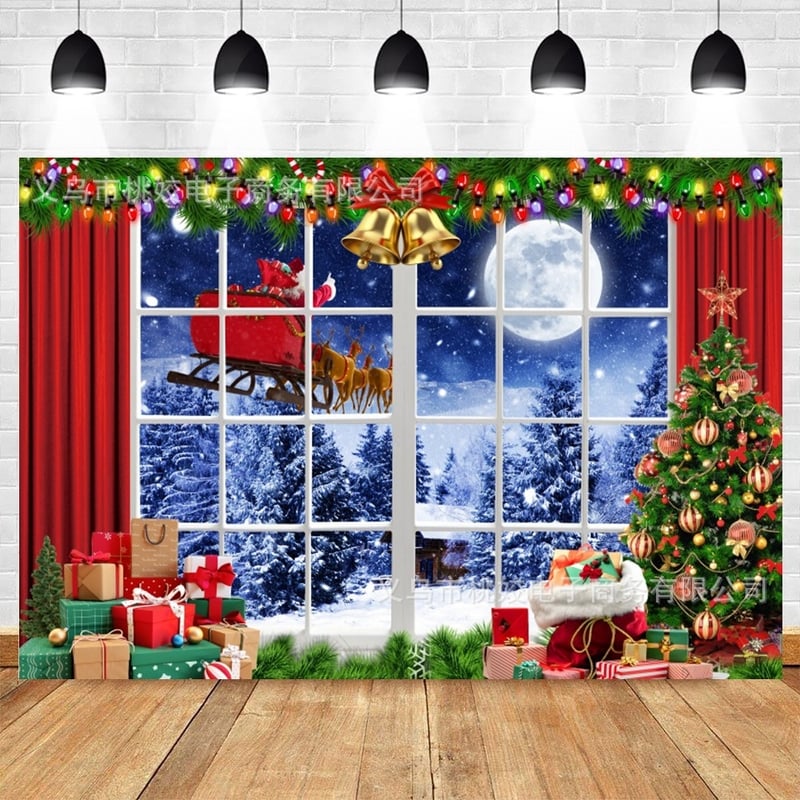 Piiriülesed jõulukingid lastele sünnipäevaks, vinüülriie, peokaunistus, bänner