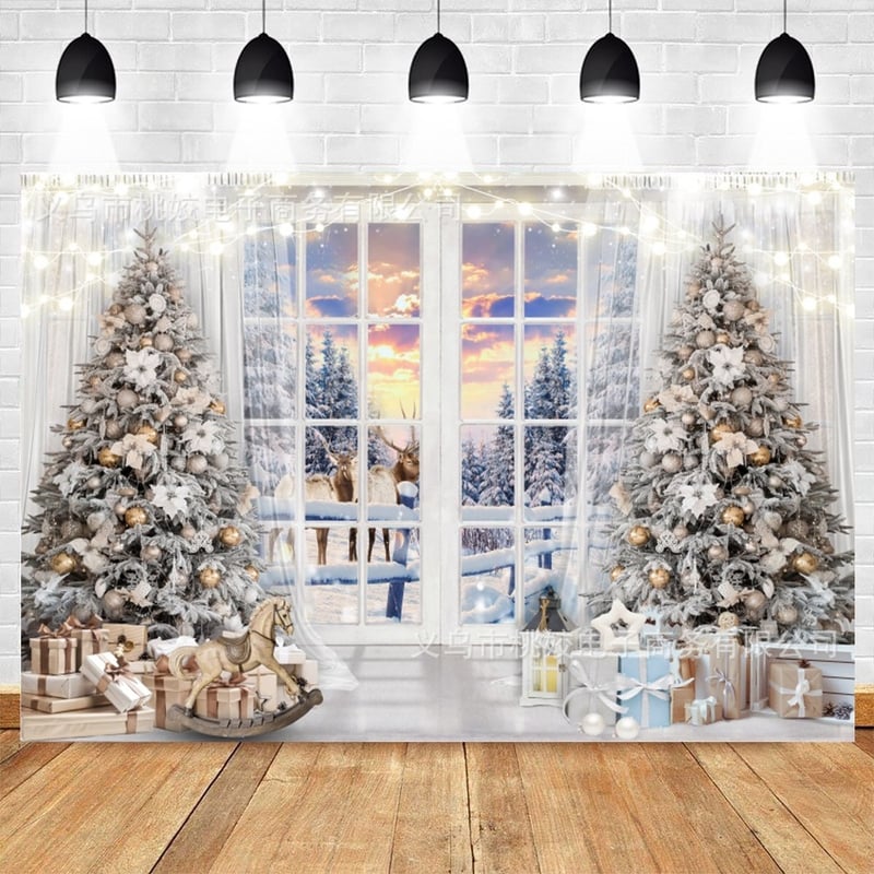 Piiriülesed jõulukingid lastele sünnipäevaks, vinüülriie, peokaunistus, bänner