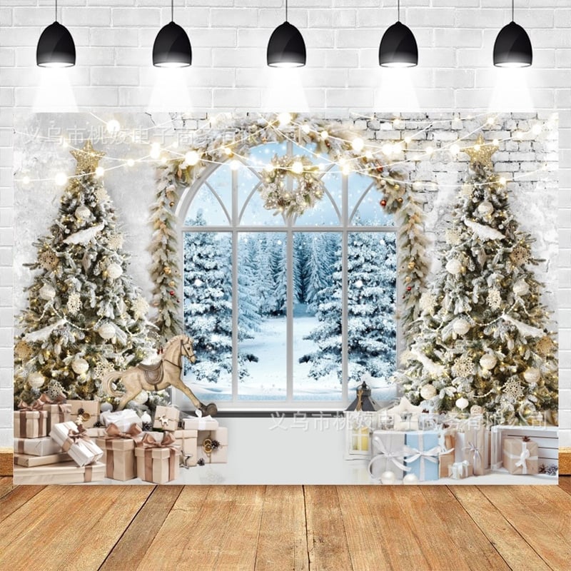 Piiriülesed jõulukingid lastele sünnipäevaks, vinüülriie, peokaunistus, bänner