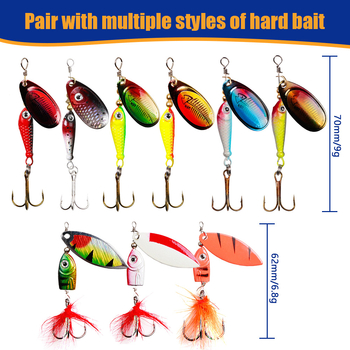 24-osaline komplekt 01 peibutisega komposiitpeibutis jõulupüügiks koos spinningu ja loomingulise kalapüügiga Amazoni jõuludeks