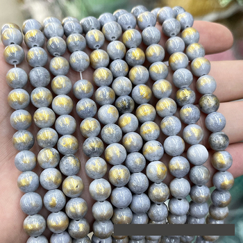 Uus piiriülene toode: kuldsed jade ümmargused helmed, optimeeritud kuldpulberhelmed, jade helmeste nöör, poolvalmis isetegemise ehete aksessuaaride hulgimüük.