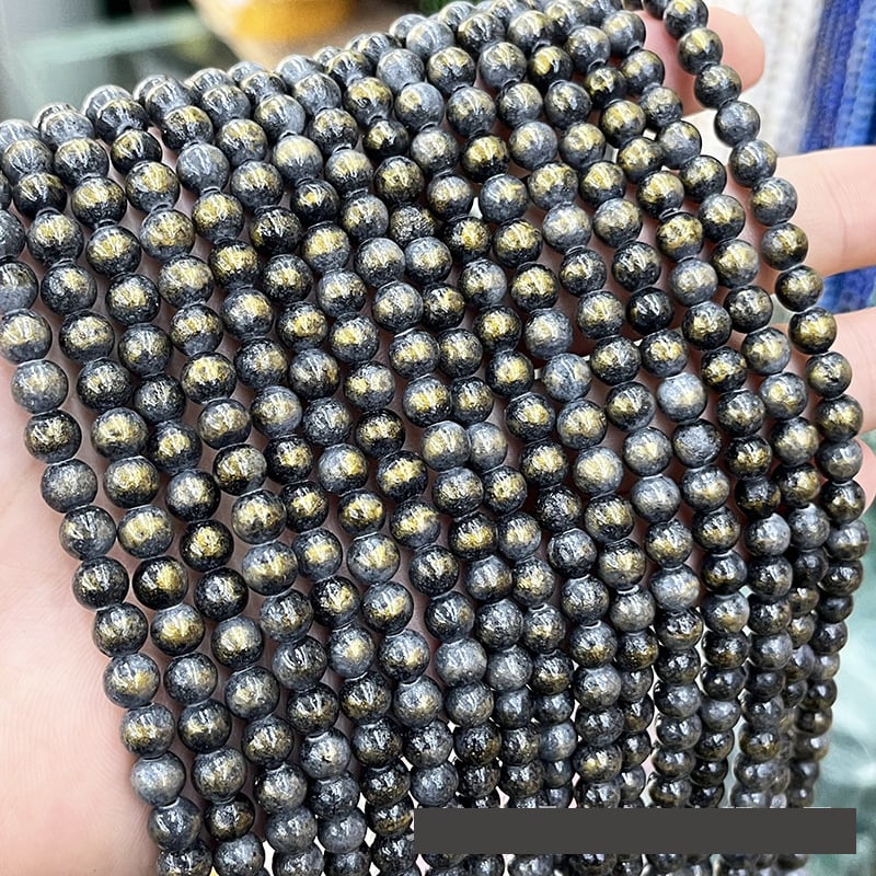 Uus piiriülene toode: kuldsed jade ümmargused helmed, optimeeritud kuldpulberhelmed, jade helmeste nöör, poolvalmis isetegemise ehete aksessuaaride hulgimüük.