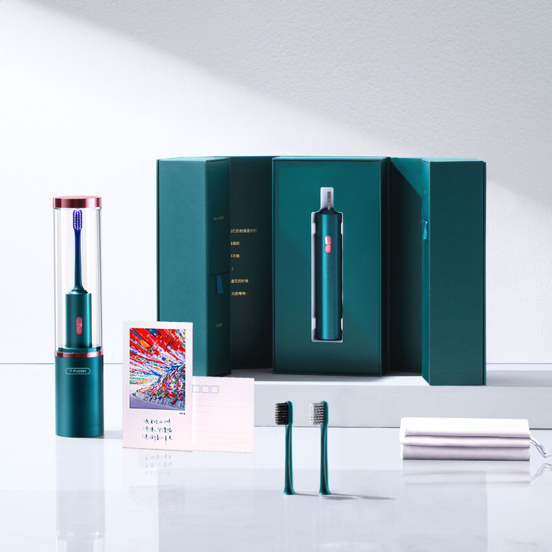 Električna četka sa kutijom u dvije boje