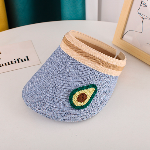 Suvine visiiriga õlgkübar tüdrukutele