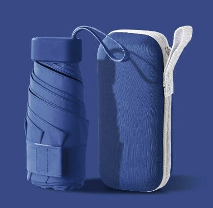 Sieviešu lietussargs pret UV kabatas mini lietussargs lietus, vēja necaurlaidīgs, izturīgs, 6 salokāmi saulessargi, pārnēsājami sieviešu saulessargi