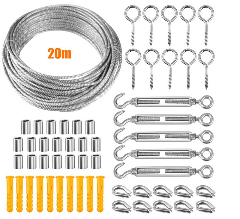 15m/30m riidekuivatusrest nöör Kodus hoiustamine roostevabast terasest riidenöörid riidekuivati organiseerija aiapiirde rull
