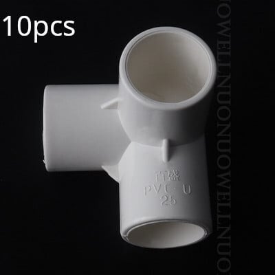 10db PVC csőcsatlakozók kerti öntözőcső adapter 20 25 32mm PVC háromdimenziós pólók beltéri vízellátó csőszerelvények