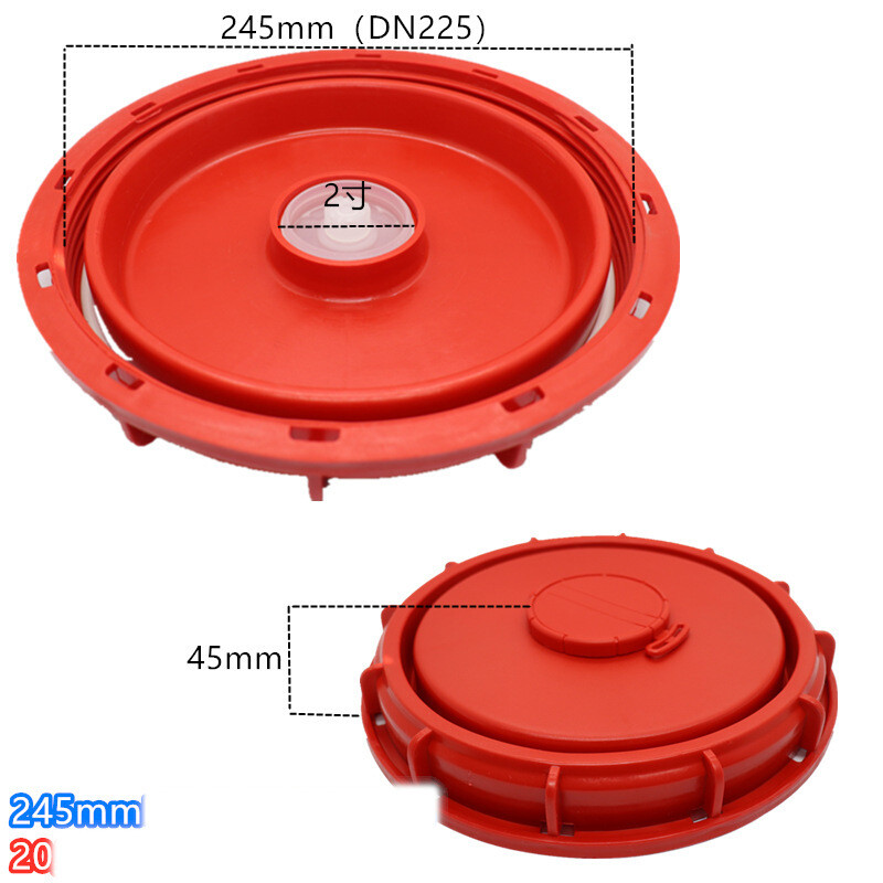 IBC paagi kaas tonni tünni kaas S60 100 mm 163 mm 240 mm jämeda keermega veepaagi õhutuskaas topelt auk 1000 l paagi tolmukindel kaas