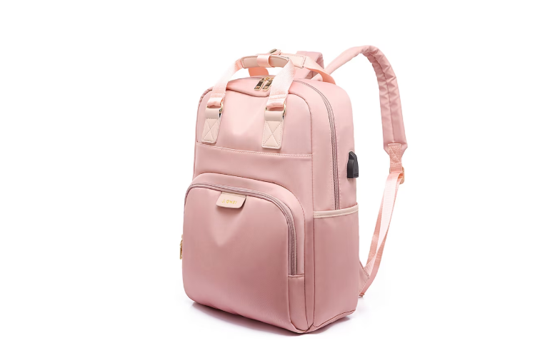 Γυναικείο υφασμάτινο σακίδιο πλάτης με επιγραφή