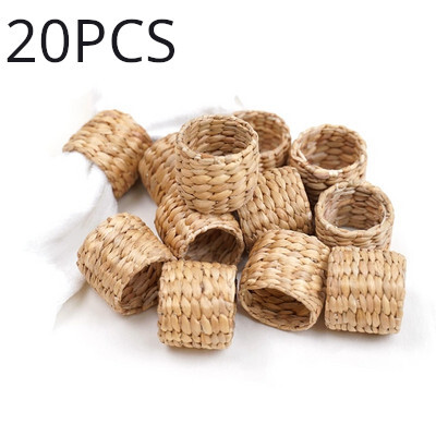 Inele pentru șervețele, Inele pentru suport pentru șervețele din zambile de apă - Inele pentru șervețele rustice pentru petrecerea de aniversare, decorarea mesei de cină