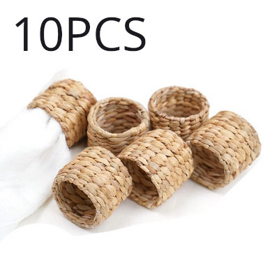 Inele pentru șervețele, Inele pentru suport pentru șervețele din zambile de apă - Inele pentru șervețele rustice pentru petrecerea de aniversare, decorarea mesei de cină