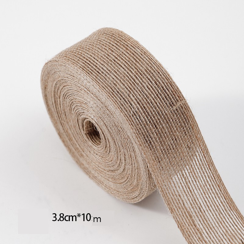 5M 6mm-50mm Естествена панделка от юта Bow Crafts Направи си сам реколта от чул от юта Опаковка за подаръци Шиене на парти Сватбена коледна украса