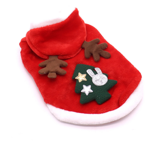 Χριστουγεννιάτικη στολή για κατοικίδια Legendog Ζεστή χαριτωμένη μαλακή κουκούλα για σκύλους Χριστουγεννιάτικα ρούχα για κατοικίδια Ρούχα για γάτες Ρούχα χειμωνιάτικης γατούλας για γατάκια