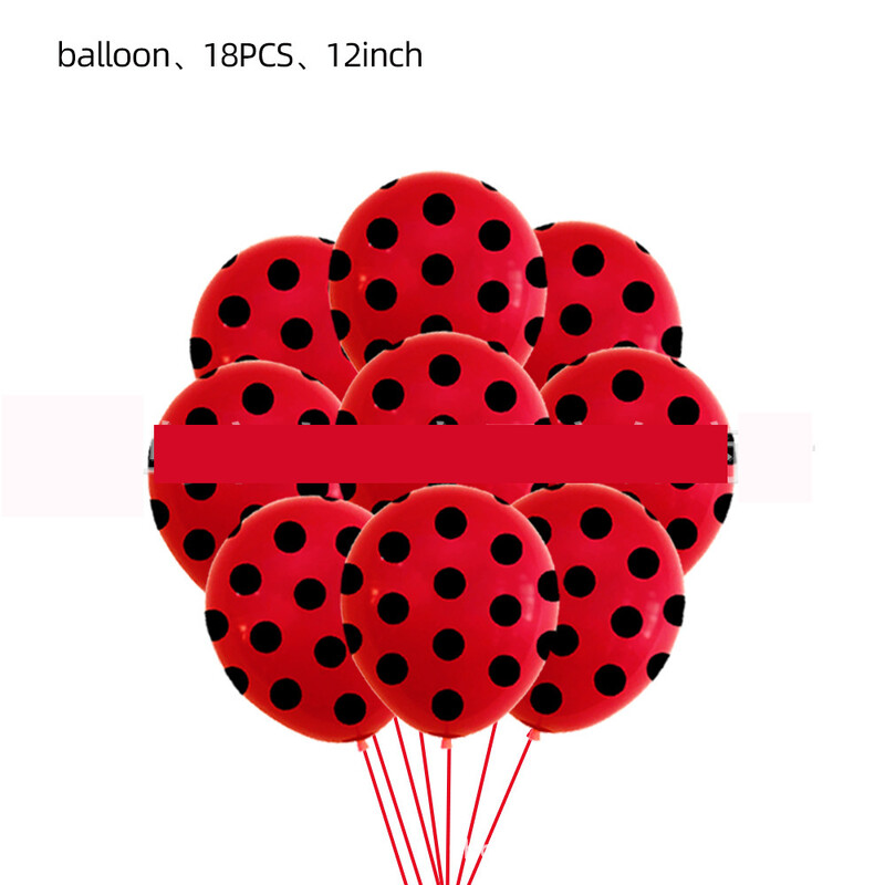 Πασχαλίτσα Μπαλόνια για πάρτι Μαύρα Κόκκινα Πουά Πασχαλίτσα με φύλλο αλουμινόχαρτο Ανοιξιάτικο ντεκόρ για Παιδικά Μπαλόνι για πάρτι γενεθλίων με θέμα Πασχαλίτσα