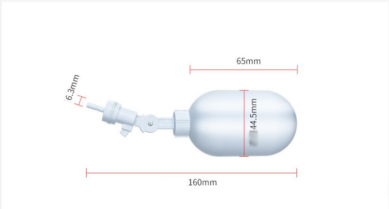 Пластмасов аквариум Автоматичен контролен клапан за пълнене с вода Fish Tank Регулируем поплавъчен сферичен кран за пълнене на вода Система за автоматично допълване