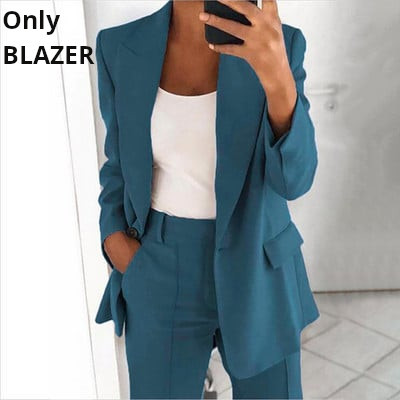 Női blézer Elegáns, sportos nyári testhez szabott dzseki öltöny dzseki Üzleti túlméretes tréningruha Kpop blúz Felsők Kawaii