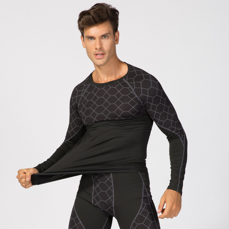 Uued talvised meeste suusatermopesukomplektid, elastsed mootorrattad, pikad Johns, meeste sportlikud, hingavad termopesu ülikonnad