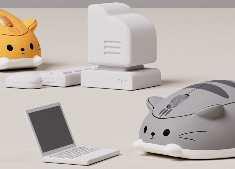 Aranyos rajzfilm vezeték nélküli egér USB optikai számítógép mini egér 1600DPI hörcsög design kis kézi egerek laptophoz