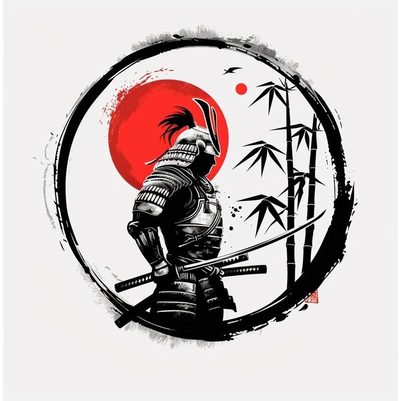 TT Creative 13 cm-es Samurai Warrior autómatrica, karcmentes napvédő dekoráció lakóautóhoz, ablakos graffiti matrica
