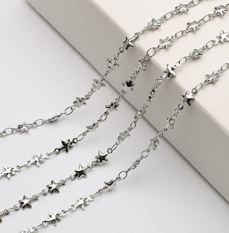 Aiovlo 1M/παρτίδα από ανοξείδωτο ατσάλι Σύνδεσμος Dolphin Heart Shape Leaf Chains Κολιέ Κοσμήματα DIY Κοσμήματα Κουβανικές αλυσίδες Κοστούμι Χονδρική Μαζική πώληση