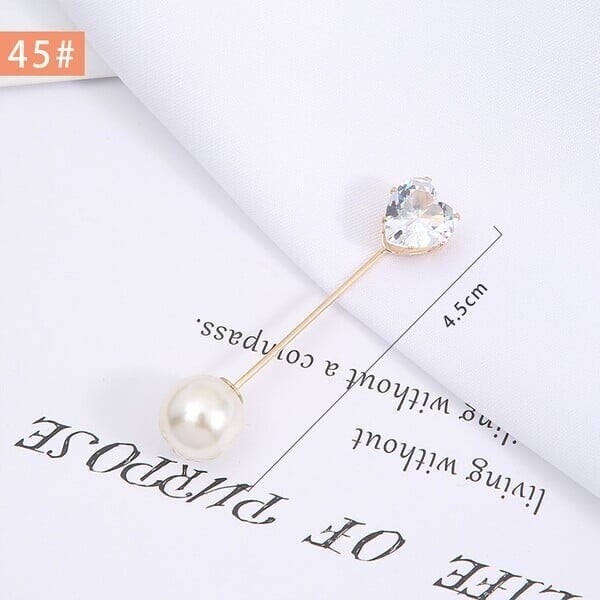 Set de ace de broșă pentru eșarfă cu strasuri pentru femei, 10 buc. Ace pentru hijab de cristal, agrafe de siguranță pentru basma