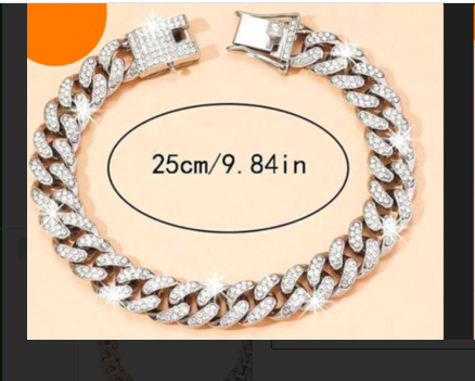 Hip Hop Rock kulla hõbedase värviga Miami Kuuba jalavõru ehted Naiste meeste liitmine kristallist turske metallist kett jalavõrud Räppar ehted