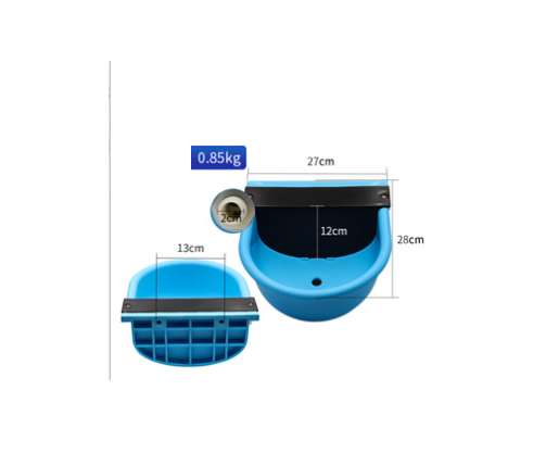 Posuda za vodu za stoku, goveda, visokokvalitetna plastika s koritom za piće s odvodnim rupama, oprema za hranjenje životinja na farmi koza, krava