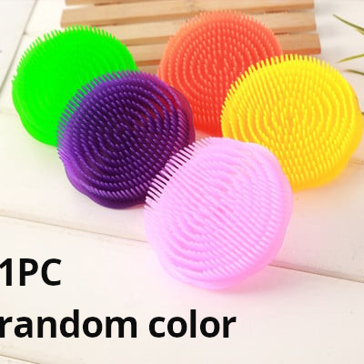 Шампоан Душ за измиване на скалпа Четка за коса Гребен за масаж на главата Тяло Четка за масаж на скалпа Гребен за коса Мек инструмент за къпане Четка за баня Спа